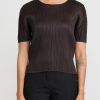 Issey Miyake Pleats Please Tops | June Top In Dark Brown