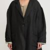 Rundholz Jackets | Linen/Silk Oversized Menswear Jacket In Black