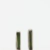 Miranda Hicks Earrings | Sterling Silver & Tourmaline Little Mineral Studs