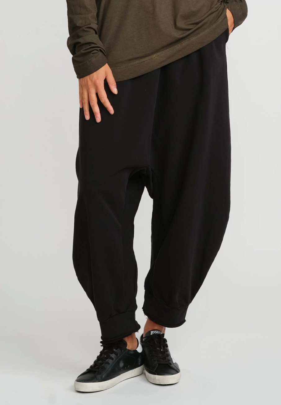 Rundholz Dip Pants | Drop Crotch Jogger Pant In Black