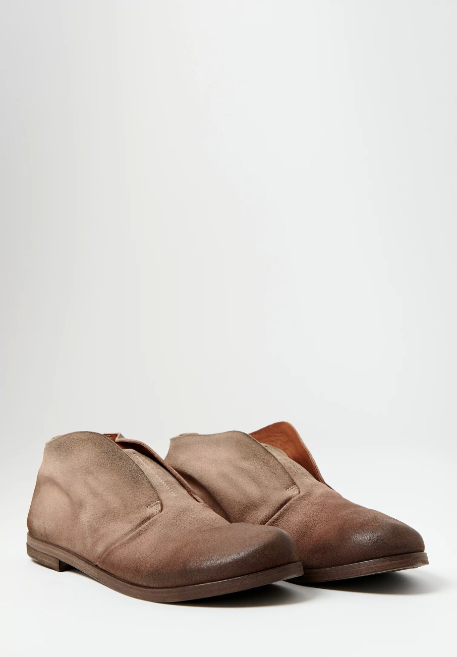 Marsèll Boots | Suede Listello Slip-On Shoe In Argilla Brown