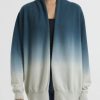 Frenckenberger Knitwear | Dip Dyed Cashmere ''Hamza'' Cardigan In New Atlantis Blue & Silver Green