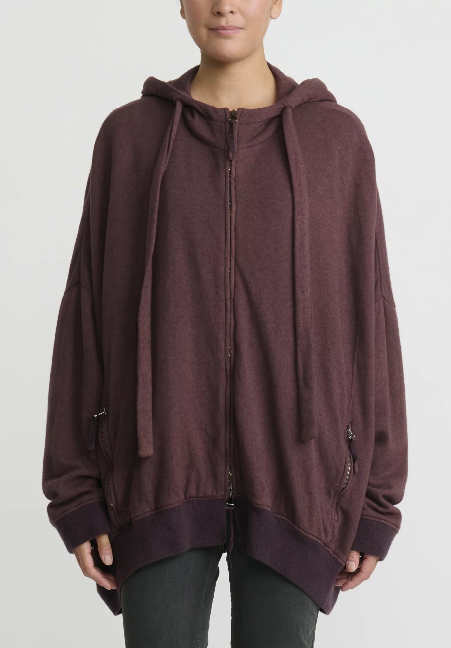 Rundholz Jackets | Oversized Hooded Jacket In Light Umber Red