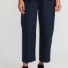 Daniela Gregis Pants | Cotton Sigaretta Elastico Pants In Blue