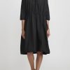 Album di Famiglia Dresses | Cotton Hooded Tc Dress In Black