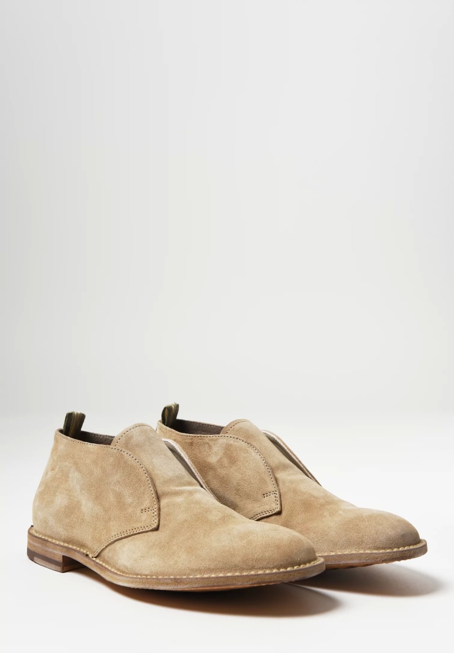 Officine Creative Boots | Suede Linzi Bootie In Nude Sapring