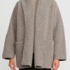 Lauren Manoogian Coats & Dusters | Double Face Coat In Granite Taupe