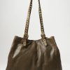 Campomaggi Handbags | Riveted Shopping Bag In Military Green