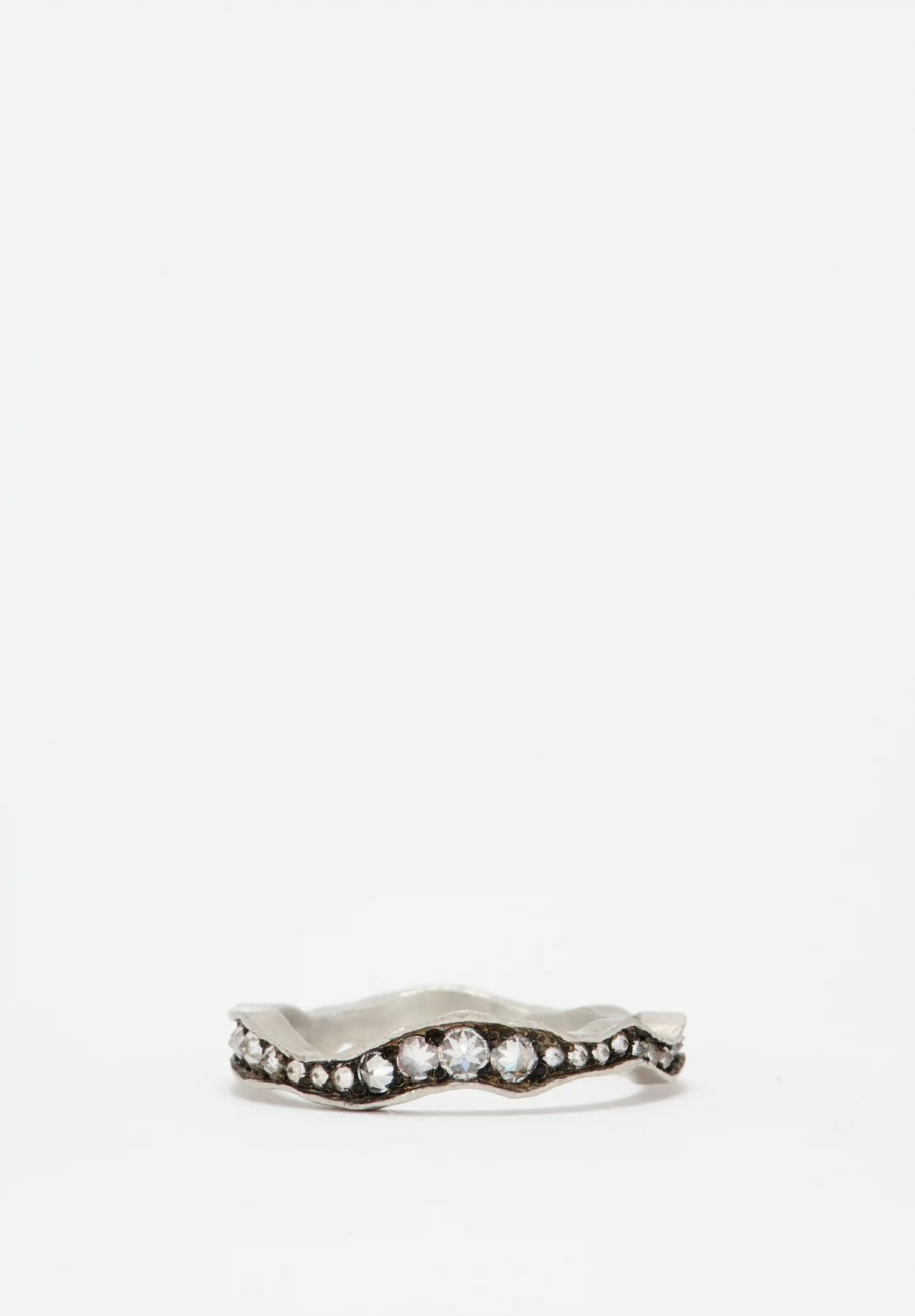 TAP by Todd Pownell Rings | Platinum, Diamond Wavy Eternity Band