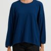 Hania New York Knitwear | Short Sasha Sweater In Naval Jack Blue