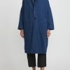 Album di Famiglia Coats & Dusters | Cotton Loose Cc Coat In Navy Blue