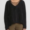 Rundholz Knitwear | Racoon Hair Knit Cardigan In Black