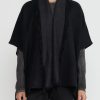 Alonpi Ponchos | Cashmere Ledor Giacchetta Double Tasche Jacket In Black & Grey