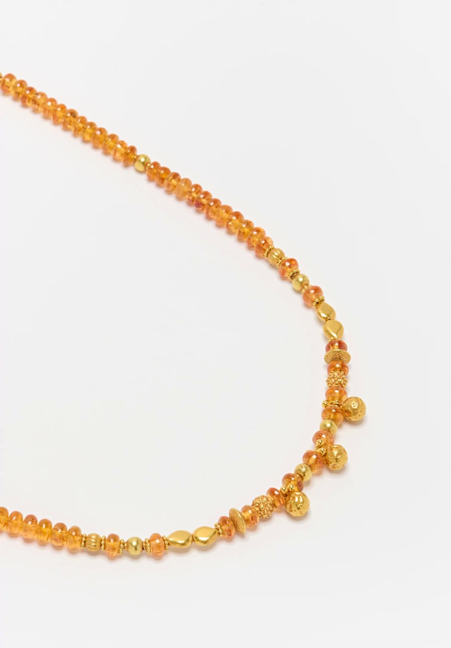 Greig Porter Necklaces | 18K, Mandarin Garnet And Gold Necklace