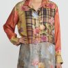 Bokja Shirts & Blouses | Silk Twill Assemblage 22 Button Up Z Shirt In Red & Yellow