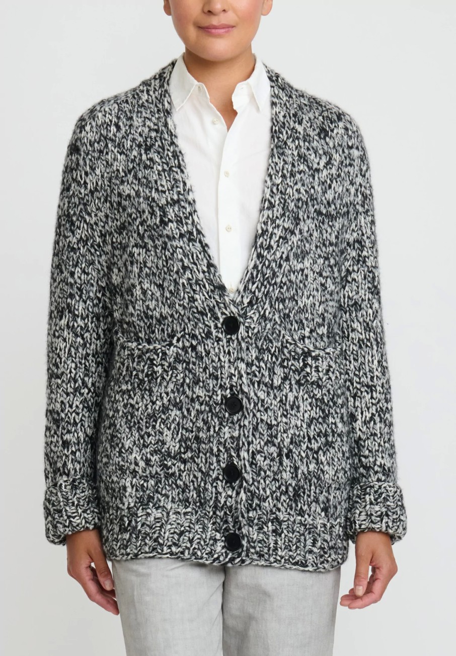 Wommelsdorff Knitwear | Hand Knit Cashmere & Silk Luna Cardigan