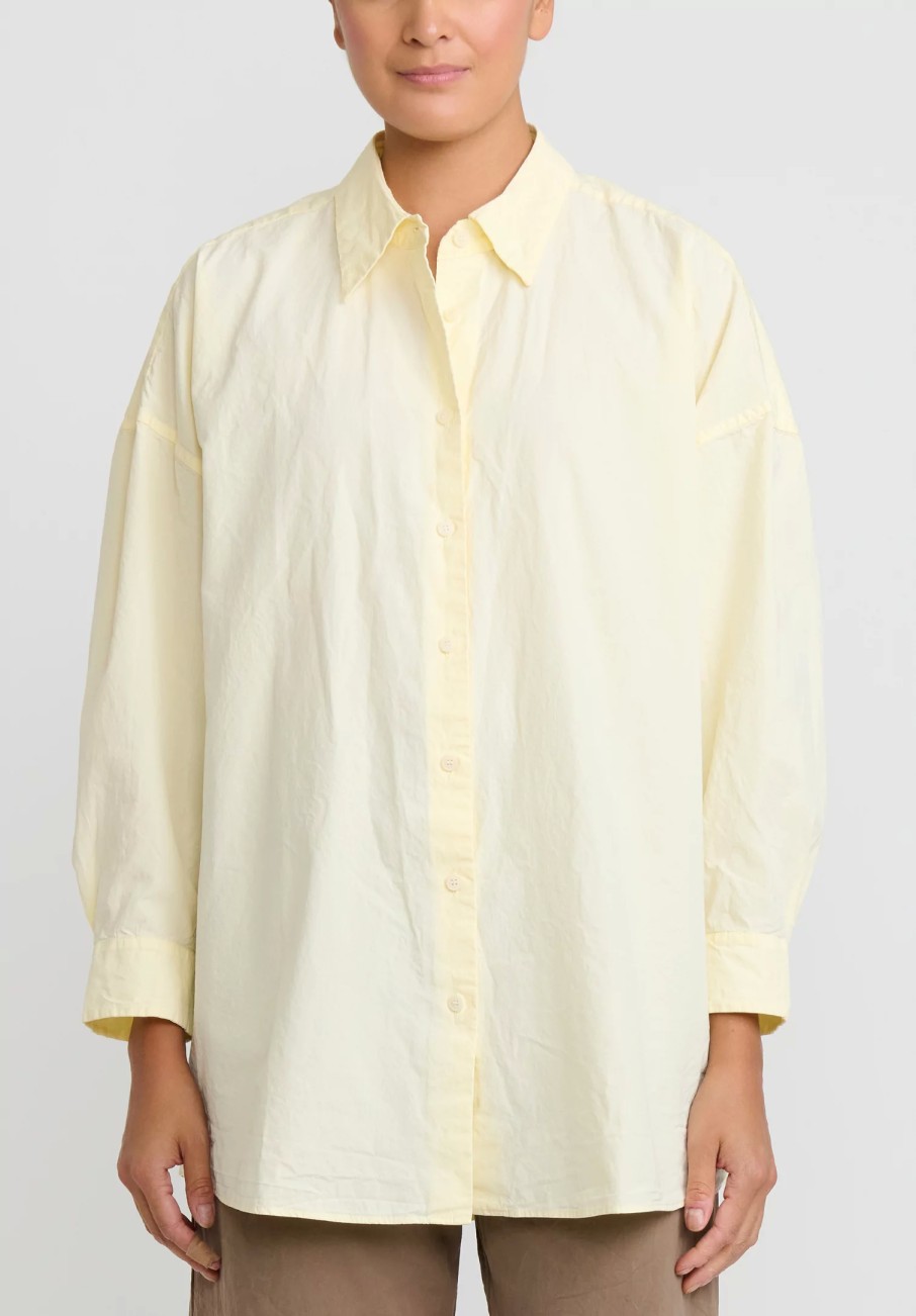 Casey Casey Shirts & Blouses | Paper Cotton Shirt In Cream