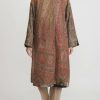 By Walid One Of A Kind | Victorian Shawl ''Nancy'' Coat In Green & Red Multicolor