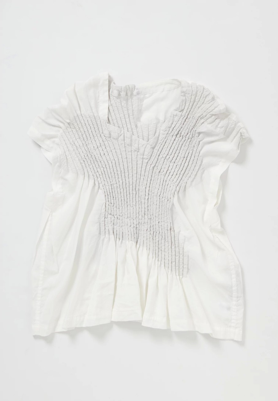 Issey Miyake Tops | Imprint Shirt In White