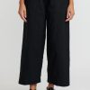 Daniela Gregis Pants | Washed Cotton Pigiama Fondo Stretto Pants In Black