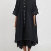 Gilda Midani Dresses | Linen Over Dress In Black