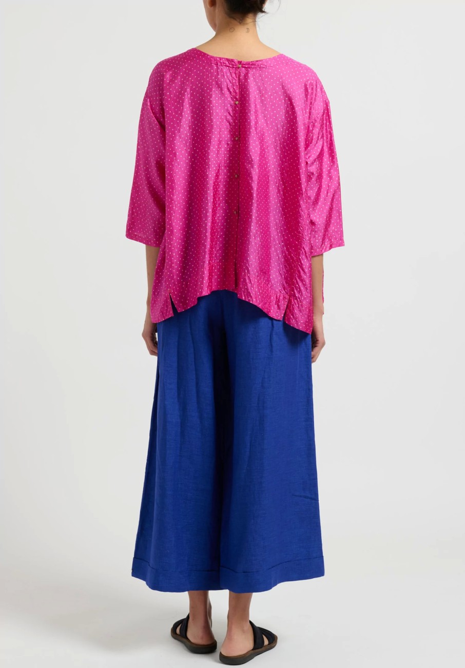 Injiri Shirts & Blouses | Silk Shekhawati Top In Pink