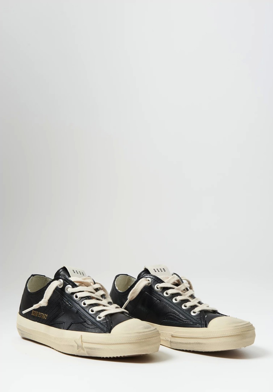 Golden Goose Sneakers | Nappa Leather V-Star 2 Sneaker In Black