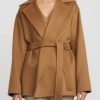 Nanna Pause Jackets | Cashmere Davos Secret Wrap Jacket In Deer Brown