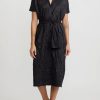 Daniela Gregis Dresses | Crinkled Silk Manica Lavato Dress In Black