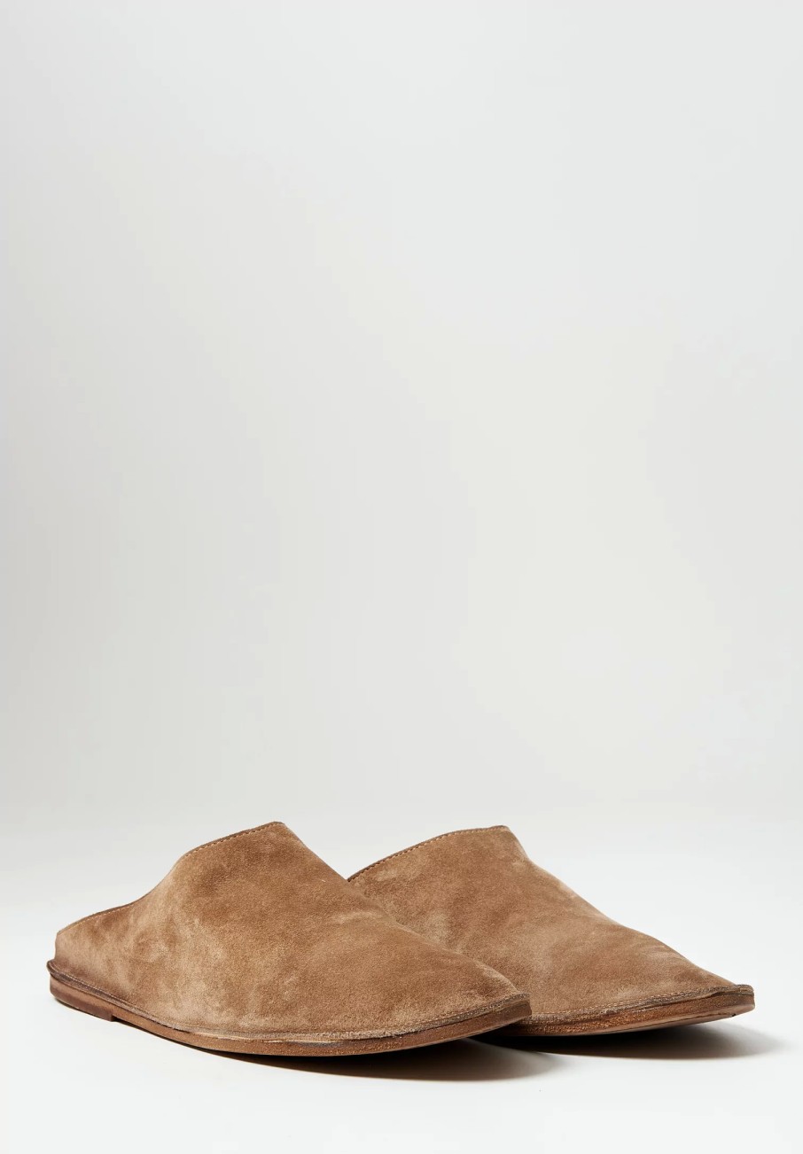 Marsèll Loafers & Slip-Ons | Suede Strasacco Sabot In Hazelnut Brown