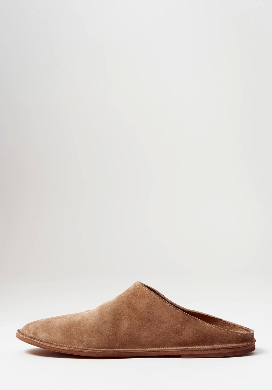 Marsèll Loafers & Slip-Ons | Suede Strasacco Sabot In Hazelnut Brown