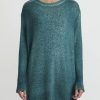 Avant Toi Knitwear | Hand-Painted Long Cashmere Sweater In Forest Green