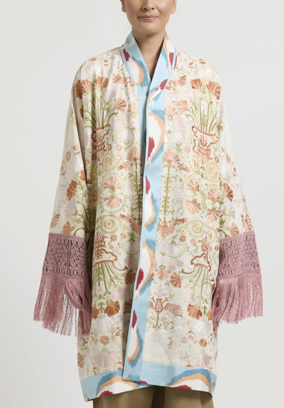 Rianna + Nina One Of A Kind | One-Of-A-Kind Silk Kimono With Macrame