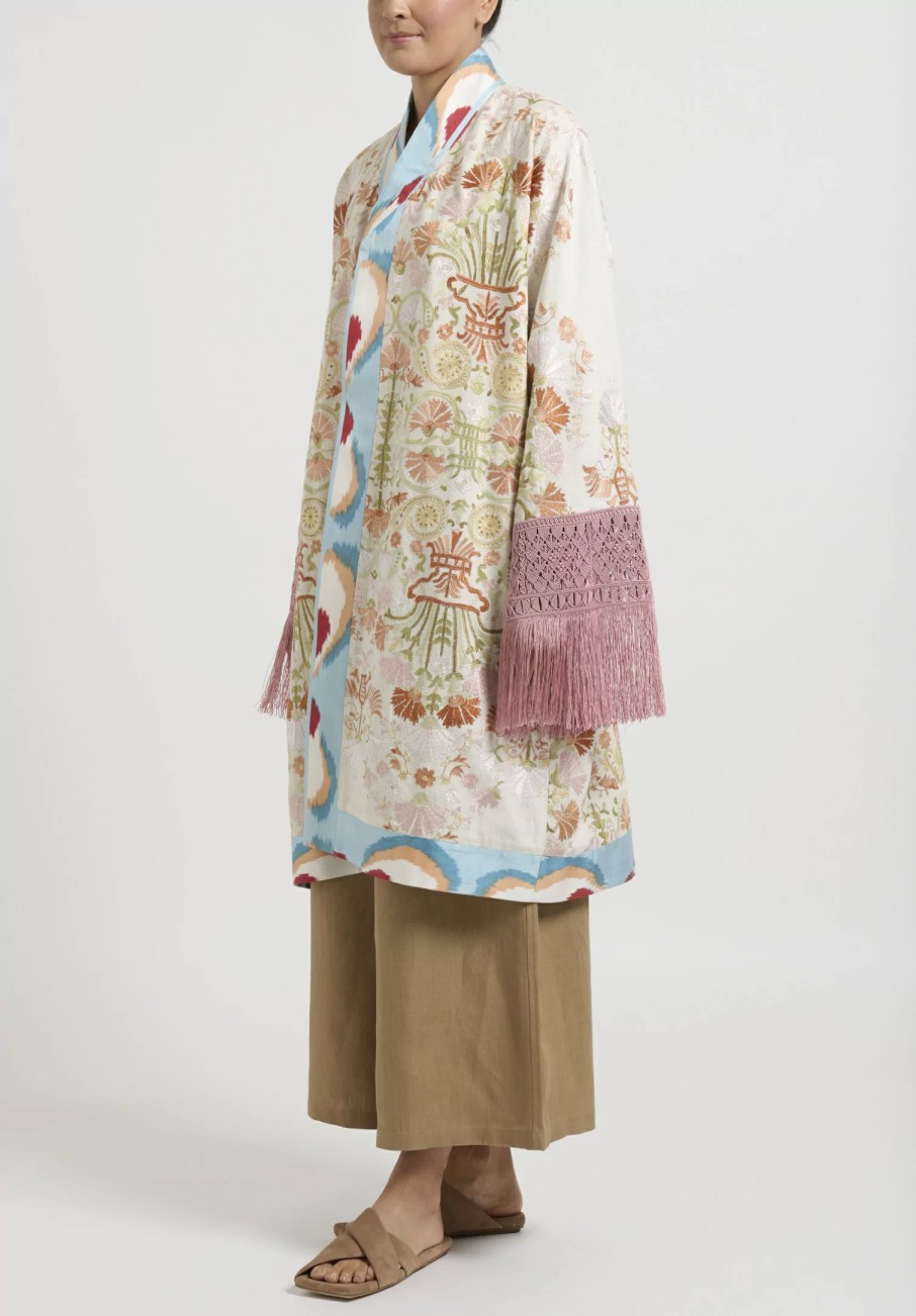 Rianna + Nina One Of A Kind | One-Of-A-Kind Silk Kimono With Macrame