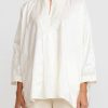 Daniela Gregis Shirts & Blouses | Washed Silk Kora Shirt In Avorio Bianco