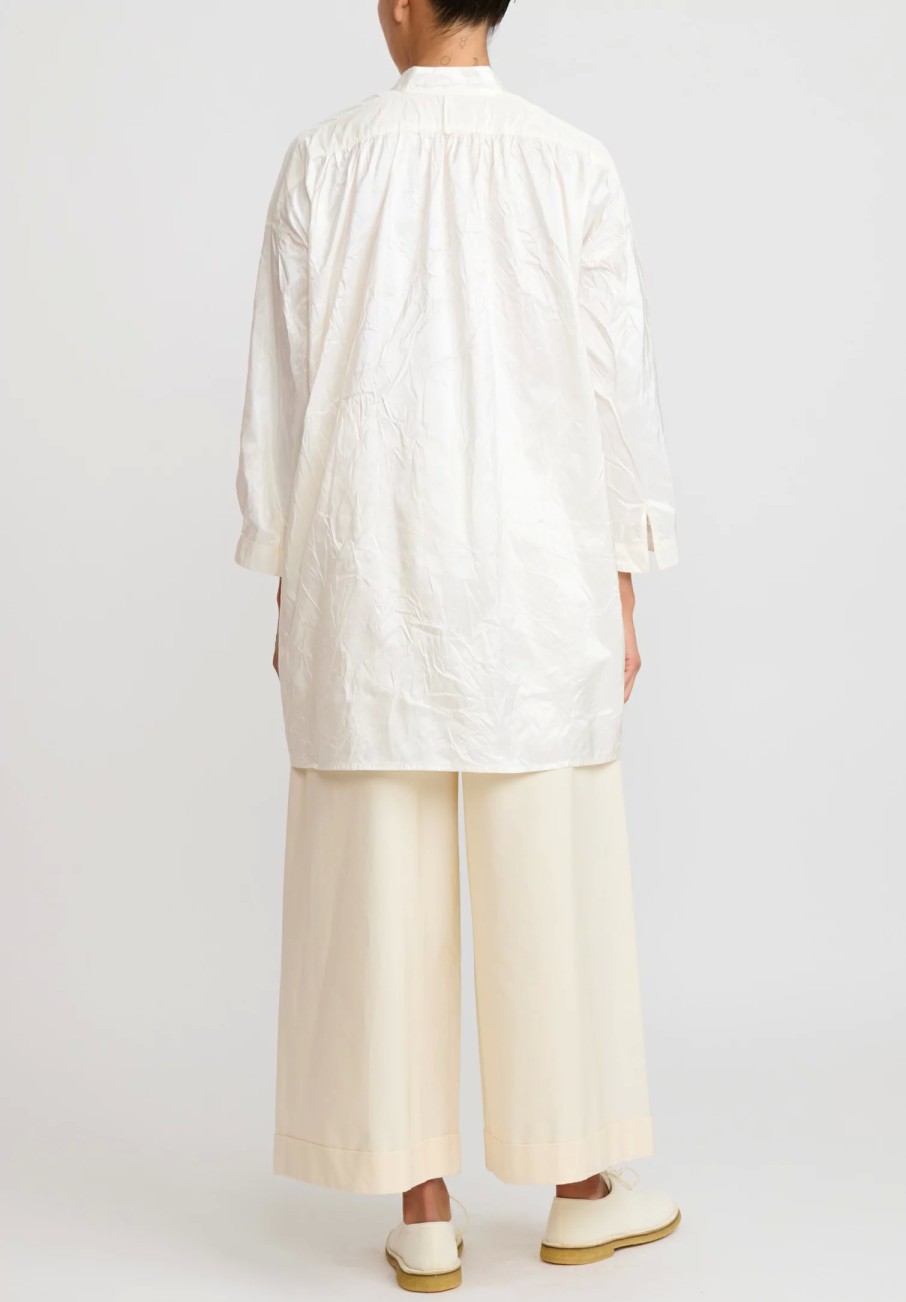 Daniela Gregis Shirts & Blouses | Washed Silk Kora Shirt In Avorio Bianco