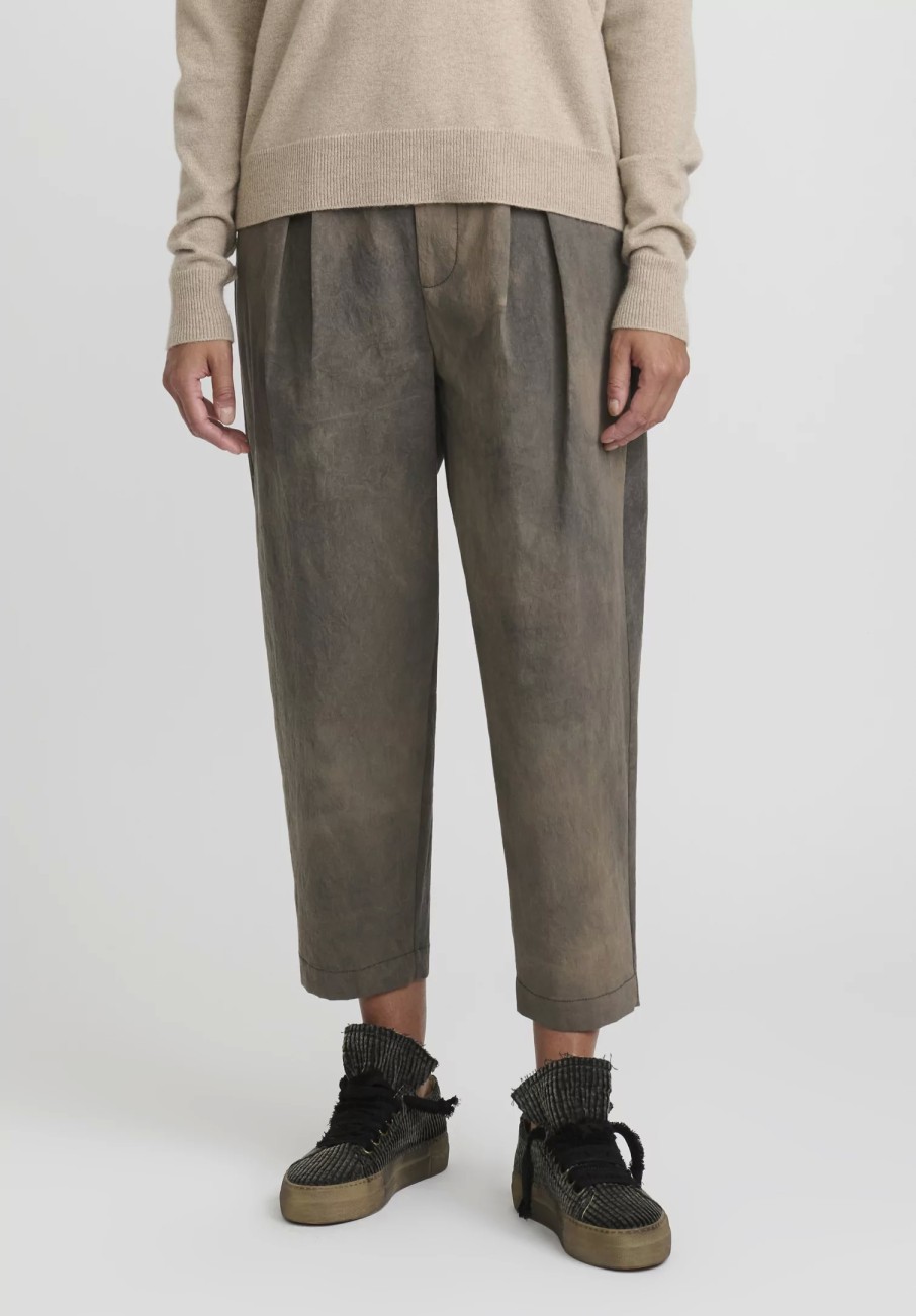 Uma Wang Pants | Cotton Psyche Pants In Dark Grey