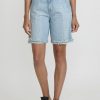 Closed Denim | Cotton Distressed Naina Denim Shorts In Light Blue