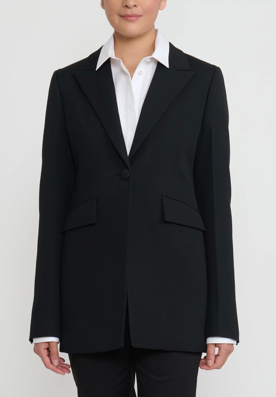 Jil Sander Jackets | Virgin Wool Tailored Jacket In Black