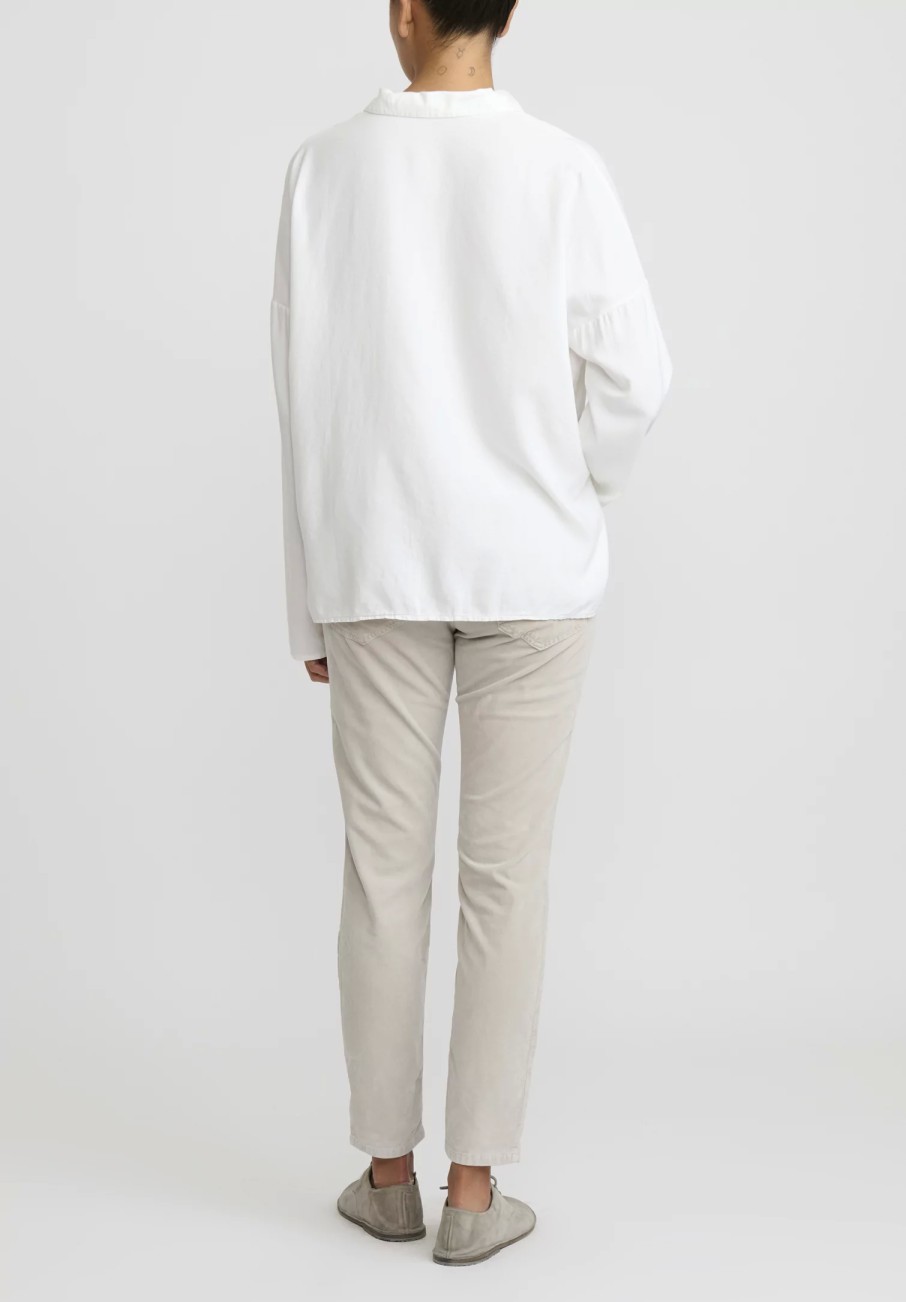 Album di Famiglia Shirts & Blouses | Short Collar Shirt In Milk White